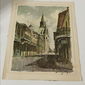 Charming Urban Landscape New Orleans Don Davey Art Print